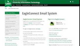 
							         EagleConnect Email System | University Information Technology								  
							    