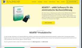 
							         eANV Software von NSUITE - Dr. Ing. Wandrei GmbH								  
							    