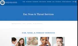 
							         Ear, Nose, & Throat Services - Flagstaff Surgical Associates								  
							    
