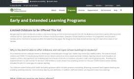 
							         Early and Extended Learning – Bellevue School District								  
							    