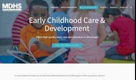 
							         Early Childhood Care & Development – Mississippi ...								  
							    