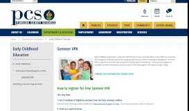 
							         Early Childhood Education / Summer VPK - Pinellas County Schools								  
							    