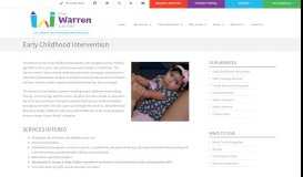 
							         Early Childhood Intervention - The Warren Center								  
							    