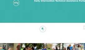 
							         Early Intervention Technical Assistance Online Learning Portal								  
							    