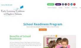 
							         Early Learning Coalition of Flagler & Volusia School Readiness - Early ...								  
							    