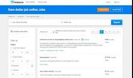 
							         Earn dollar job online Jobs, Employment | Freelancer								  
							    