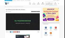 
							         Earn money online with Ultra Workers - TechieSwag								  
							    