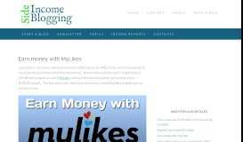 
							         Earn money with MyLikes - Side Income Blogging								  
							    
