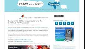 
							         Earn up to 4,000 bonus miles with AA Shopping Portal Bonus! - Points ...								  
							    