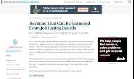 
							         Earning Commissions From Running a Job Listings Board								  
							    