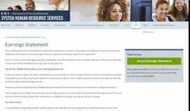 
							         Earnings Statement - System Human Resource Services - University ...								  
							    
