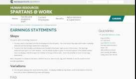 
							         Earnings Statements - MSU Human Resources - Michigan State ...								  
							    