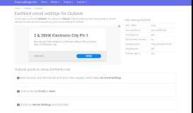 
							         Earthlink - Outlook - Earthlink mail setup | Email settings								  
							    