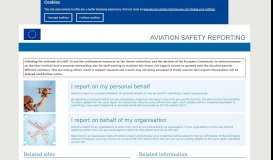 
							         EASA Aviation Reporting								  
							    