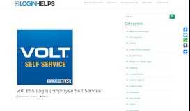 
							         Easily access the Volt ESS Login (Employee Self Service) Portal								  
							    