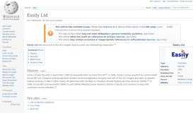 
							         Easily Ltd - Wikipedia								  
							    