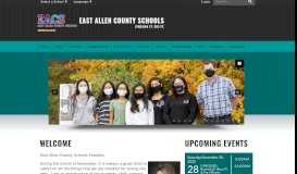 
							         East Allen County Schools: Home								  
							    