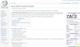 
							         East Allen County Schools - Wikipedia								  
							    