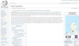 
							         East Ayrshire - Wikipedia								  
							    