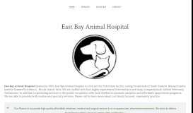 
							         East Bay Animal Hospital								  
							    