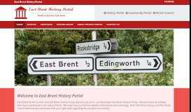 
							         East Brent - History Portal								  
							    