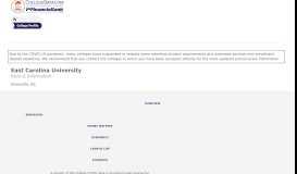 
							         East Carolina University Overview - CollegeData College Profile								  
							    