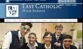 
							         East Catholic High School - Home								  
							    