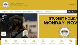 
							         East Central ISD / Homepage								  
							    