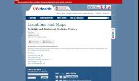 
							         East Clinic - Pediatric and Adolescent Medicine | UW Health | Madison ...								  
							    