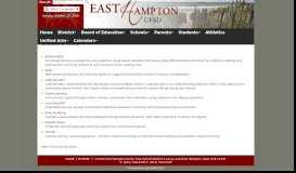 
							         East Hampton Union Free School District Students | Student Tools								  
							    