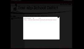 
							         East Islip Union Free School District Schools | MS Student Portal								  
							    