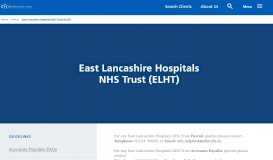 
							         East Lancashire Hospitals NHS Trust (ELHT) - ELFS								  
							    
