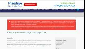 
							         East Lancashire - Prestige Nursing + Care								  
							    