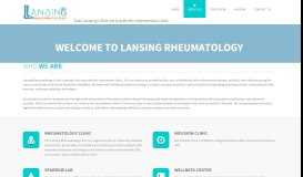 
							         East Lansing's first early arthritis intervention ... - Lansing Rheumatology								  
							    
