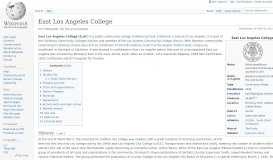 
							         East Los Angeles College - Wikipedia								  
							    