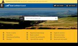 
							         East Lothian Council Homepage								  
							    