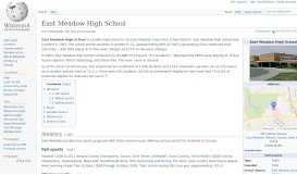 
							         East Meadow High School - Wikipedia								  
							    