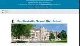 
							         East Nashville Magnet High School — Metro Nashville Public Schools								  
							    