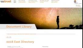 
							         EAST Network Directory - WEA Trust								  
							    