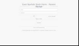 
							         East Norfolk Sixth Form - Parent Portal								  
							    