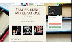 
							         EAST PAULDING MIDDLE SCHOOL | Smore Newsletters for Education								  
							    