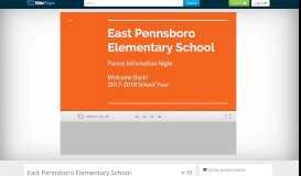 
							         East Pennsboro Elementary School - ppt download - SlidePlayer								  
							    