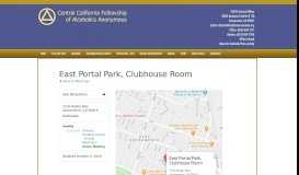 
							         East Portal Park, Clubhouse Room – AA Sacramento								  
							    