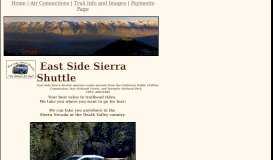 
							         East Side Sierra Shuttle - The Most Reasonably Priced Trailhead ...								  
							    