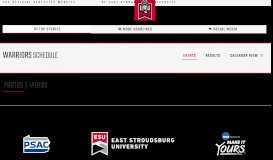 
							         East Stroudsburg University Athletics								  
							    