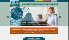 
							         East Tennessee Health Information Network: Homepage								  
							    