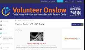 
							         Easter Seals UCP - NC & VA | Volunteer Onslow								  
							    