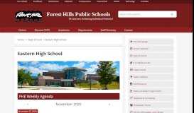 
							         Eastern High School – Forest Hills Public Schools								  
							    