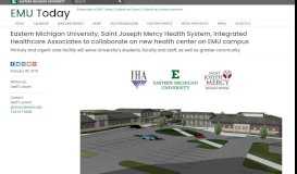 
							         Eastern Michigan University, Saint Joseph Mercy Health System ...								  
							    