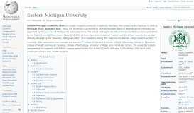 
							         Eastern Michigan University - Wikipedia								  
							    